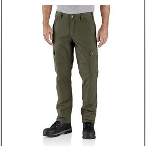 CARHARTT Men’s Cargo Style Rip Stop Work Utility Pants Olive Size 38 X 32 EUC